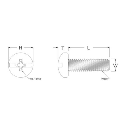 Pan Head Star Machine Screws
