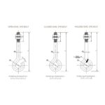 Eye Bolts, Open Hook Bolts, and Close Eye Bolts